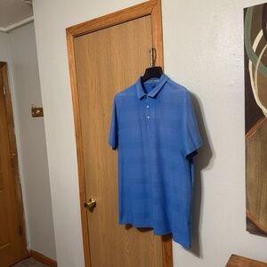 Puma XXL Blue w/Stripes Short Sleeve Polo - EUC